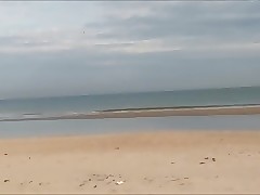 naked on the beach
