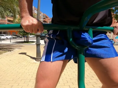 Whitecockfetish's risky public getting