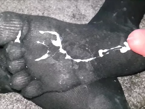 toe sock cumshots