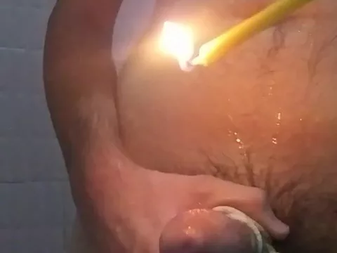 anal shower statute with hot dilate and