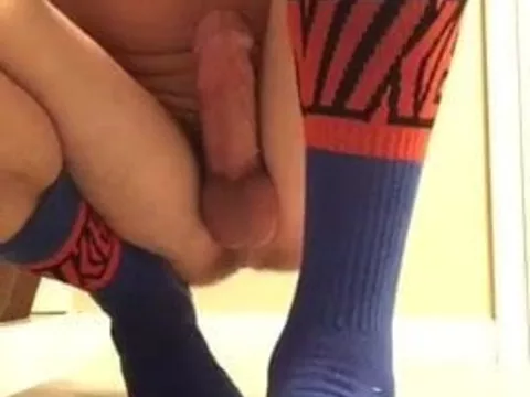 Fat Cock Cumshot on Socks